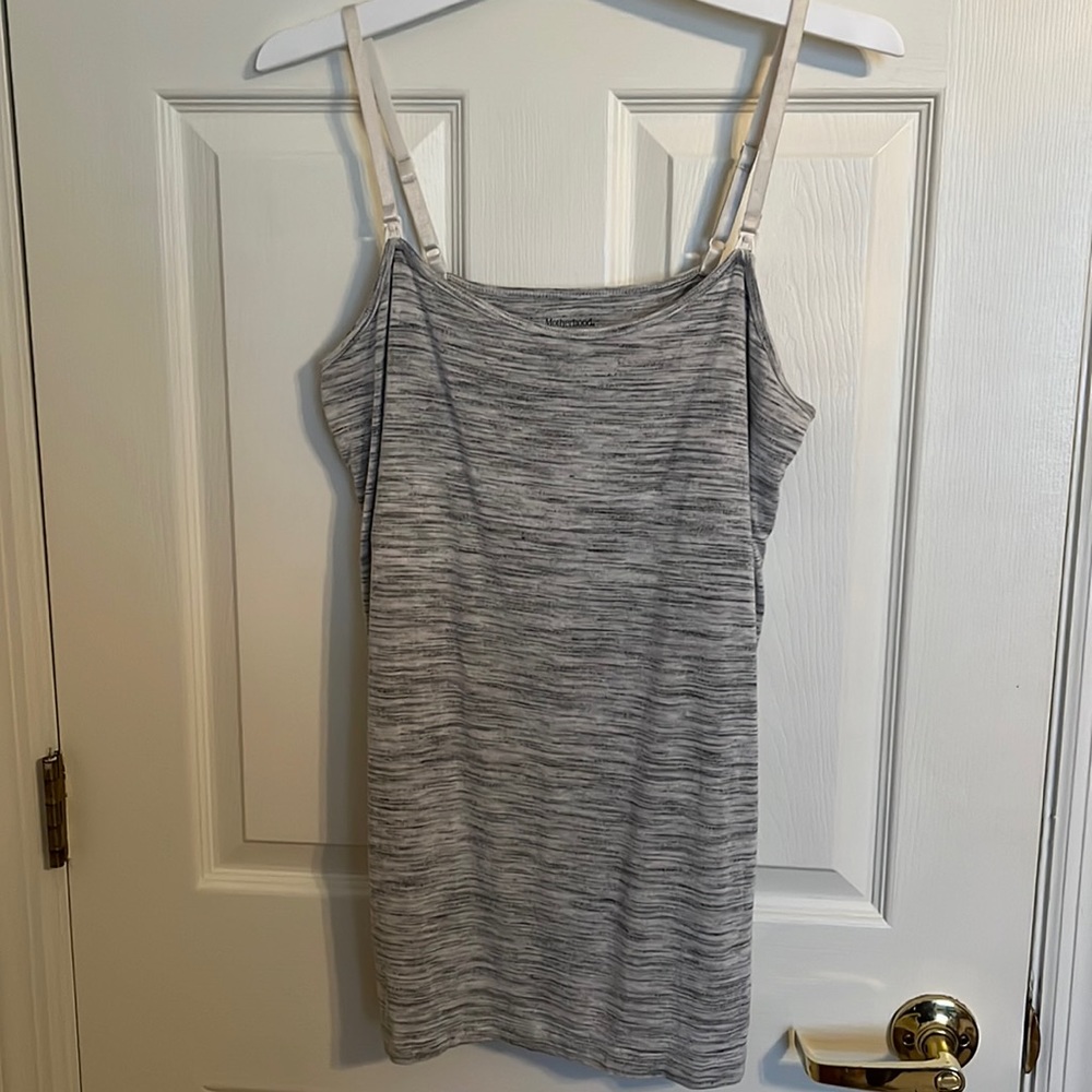 Motherhood Nursing Tanks grey/black